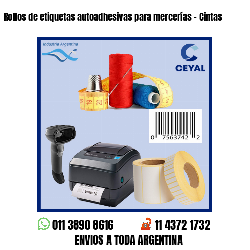 Rollos de etiquetas autoadhesivas para mercerías – Cintas