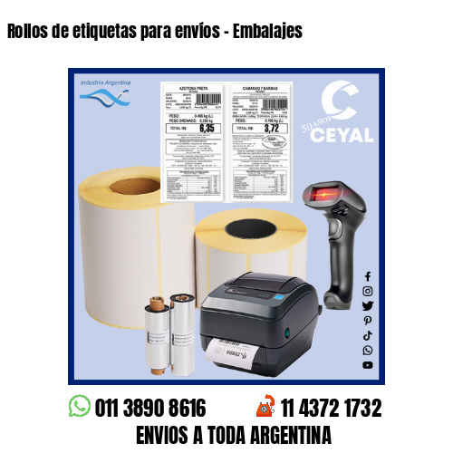 Rollos de etiquetas para envíos – Embalajes