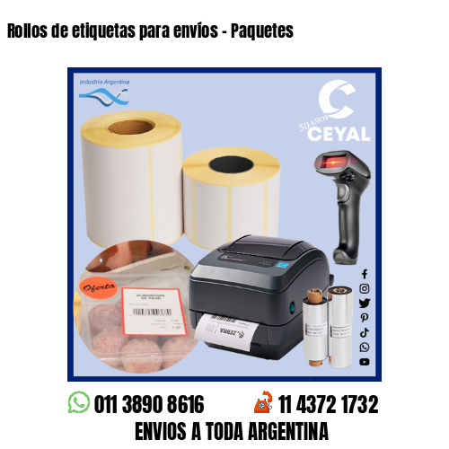 Rollos de etiquetas para envíos – Paquetes