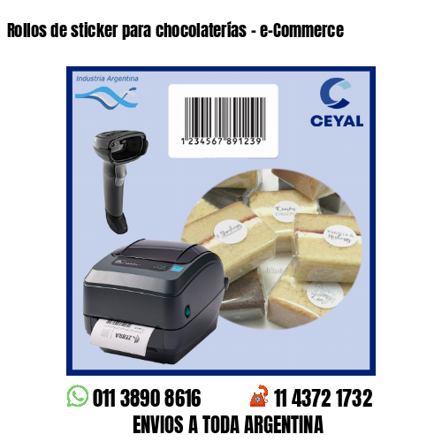 Rollos de sticker para chocolaterías – e-Commerce