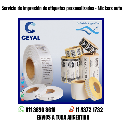 Servicio de impresión de etiquetas personalizadas – Stickers autoadhesivos