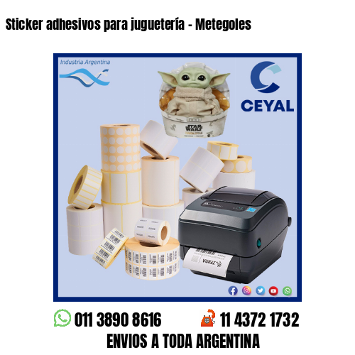 Sticker adhesivos para juguetería – Metegoles