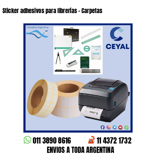 Sticker adhesivos para librerías – Carpetas