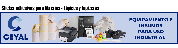 Sticker adhesivos para librerías - Lápices y lapiceras