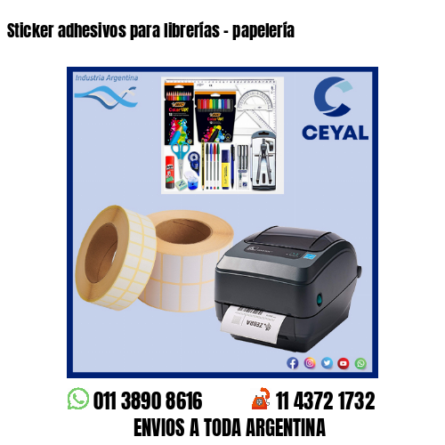 Sticker adhesivos para librerías – papelería