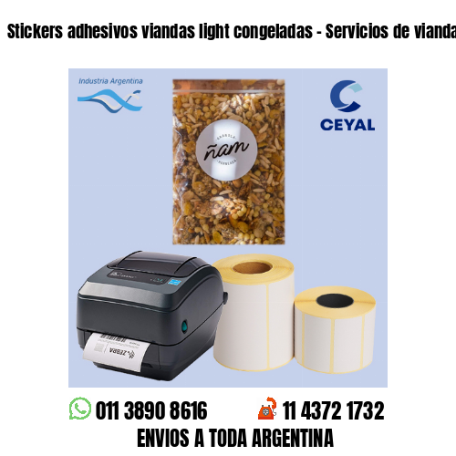 Stickers adhesivos viandas light congeladas – Servicios de viandas