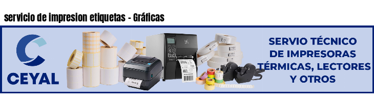 servicio de impresion etiquetas - Gráficas