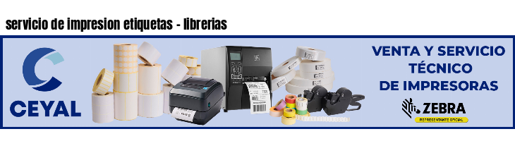 servicio de impresion etiquetas - librerias