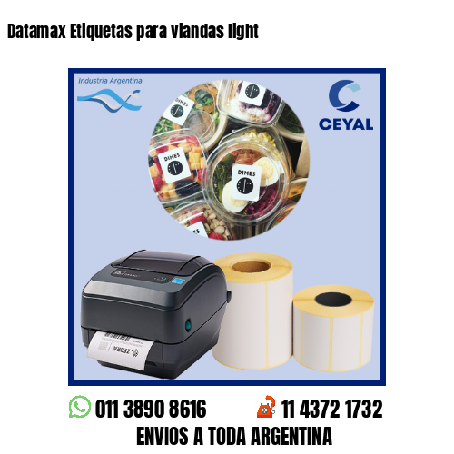Datamax Etiquetas para viandas light