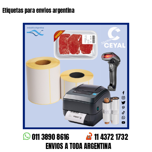 Etiquetas para envios argentina