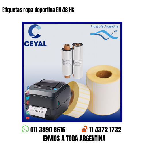 Etiquetas ropa deportiva EN 48 HS