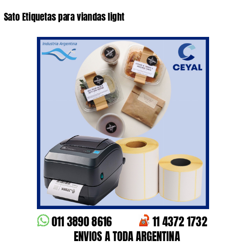 Sato Etiquetas para viandas light