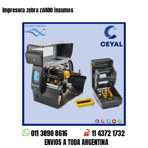 impresora zebra zd400 insumos