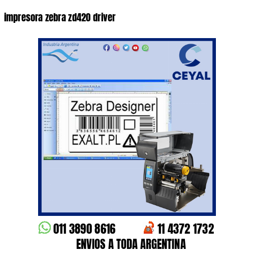impresora zebra zd420 driver