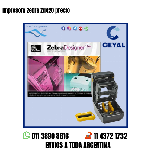 impresora zebra zd420 precio