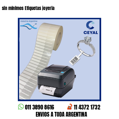 sin minimos Etiquetas joyeria