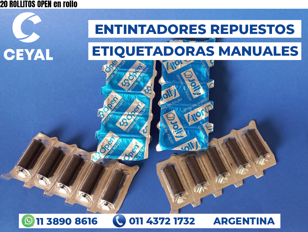 Open Box Rollo Y 20 ROLLITOS OPEN en rollo | Respuesto Zebra