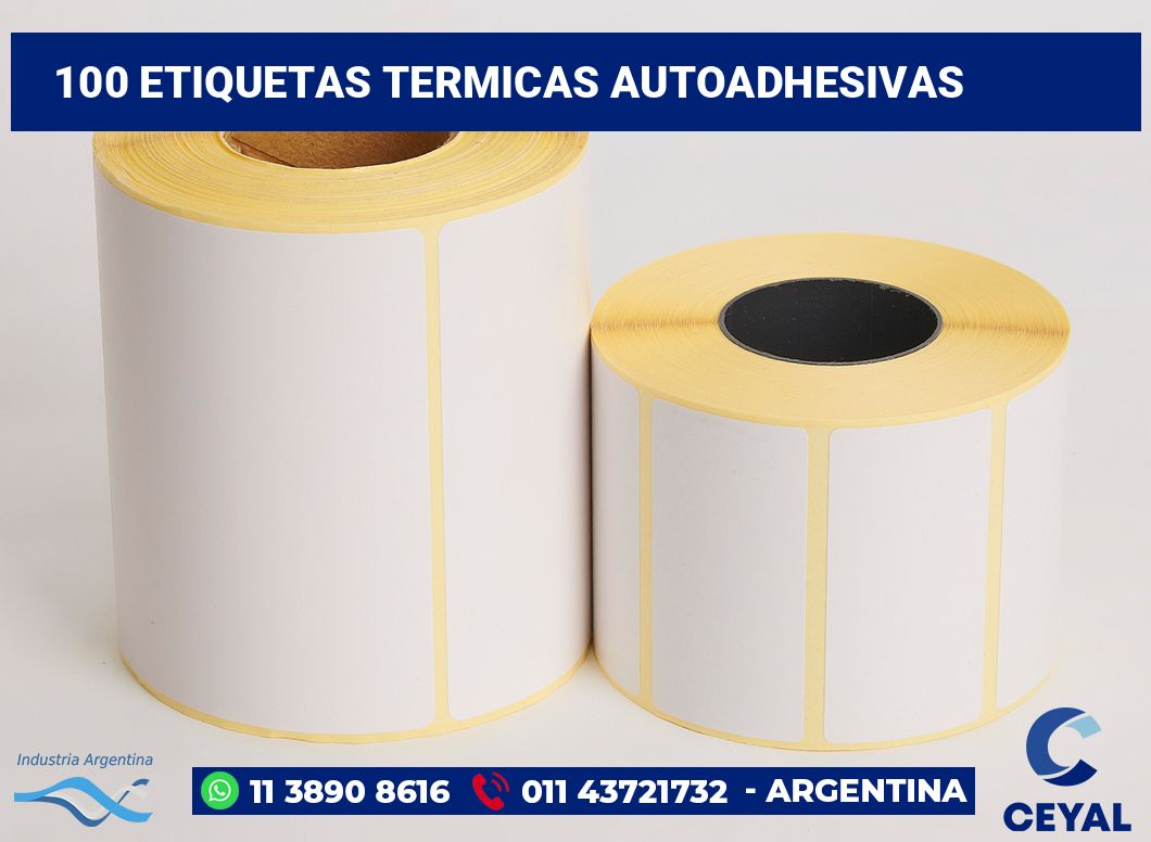 100 Etiquetas termicas autoadhesivas