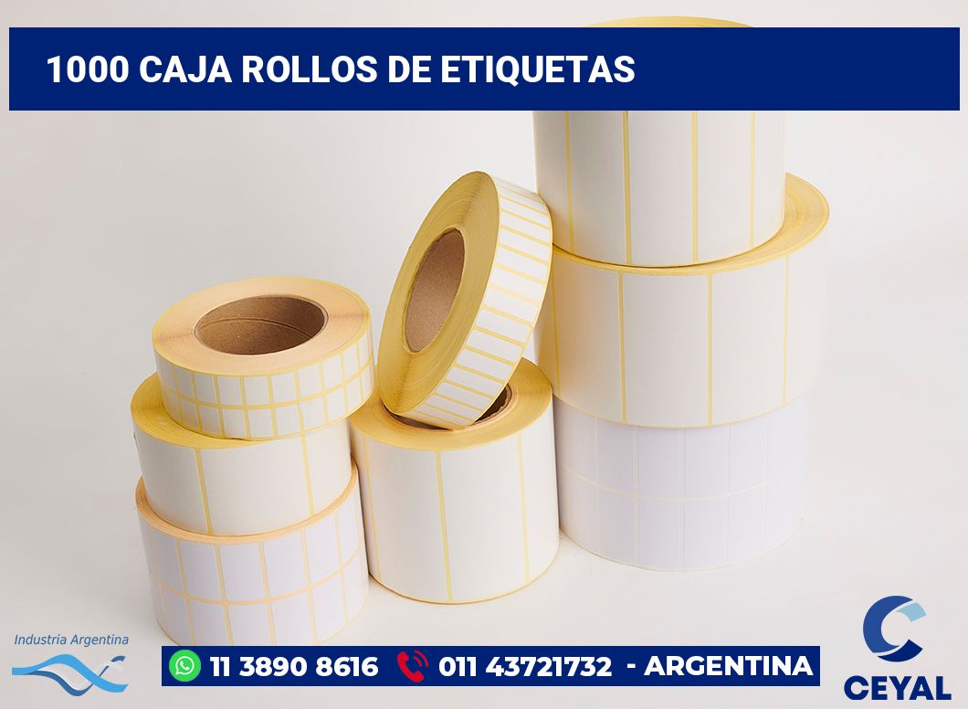 1000 Caja rollos de etiquetas