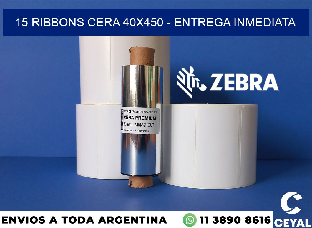 15 Ribbons cera 40x450 - Entrega inmediata
