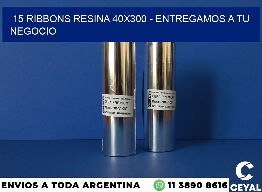 15 Ribbons resina 40×300 – entregamos a tu negocio