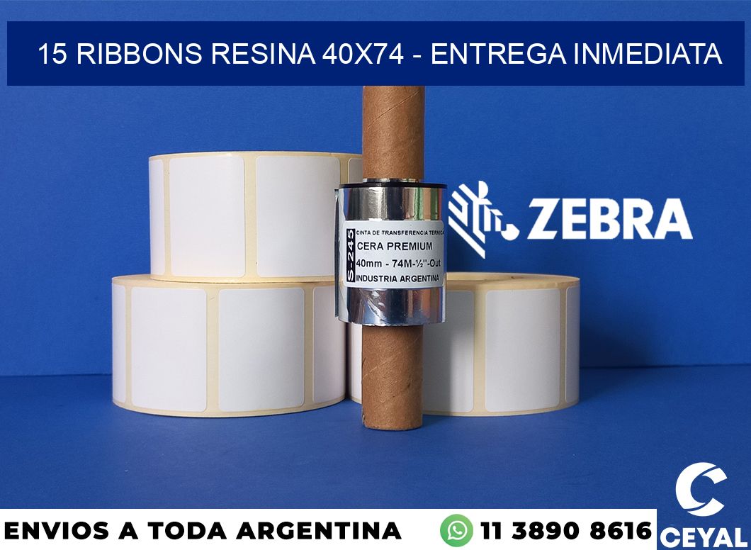 15 Ribbons resina 40x74 - Entrega inmediata