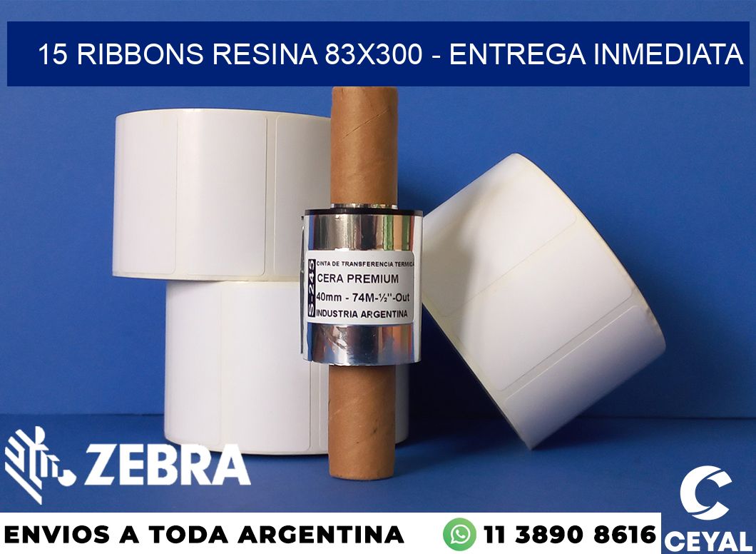 15 Ribbons resina 83x300 - Entrega inmediata