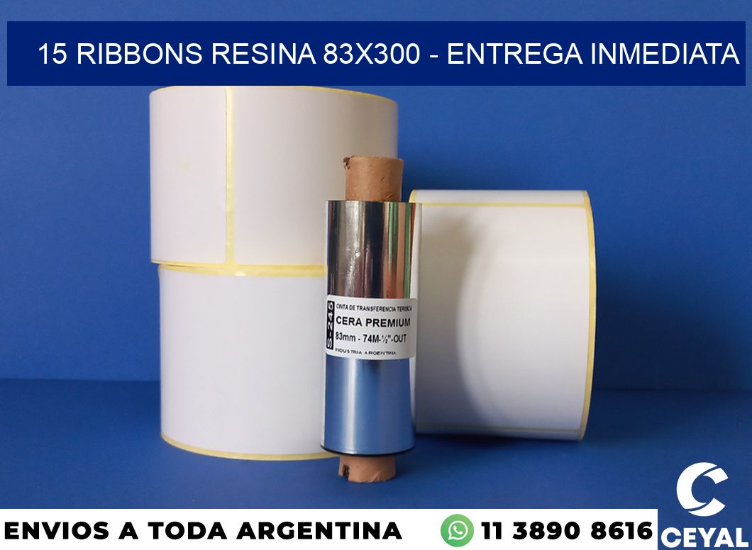 15 Ribbons resina 83×300 – Entrega inmediata