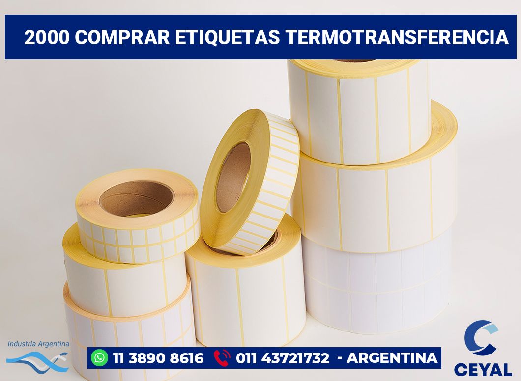 2000 Comprar etiquetas termotransferencia