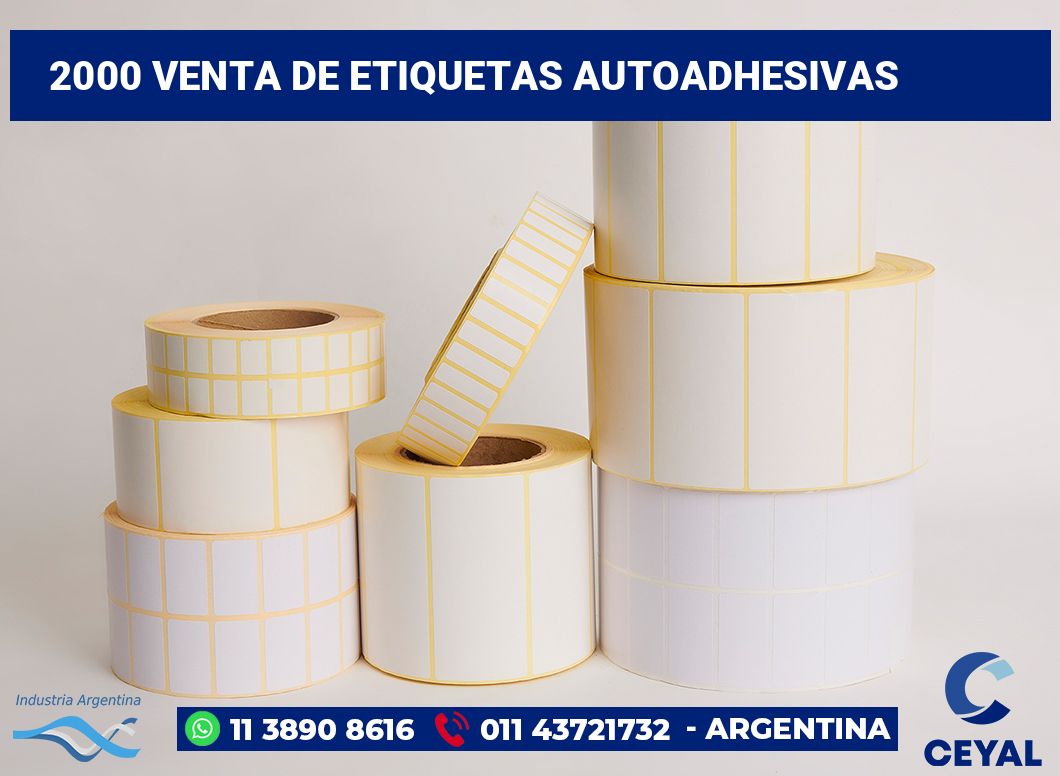 2000 Venta de etiquetas autoadhesivas