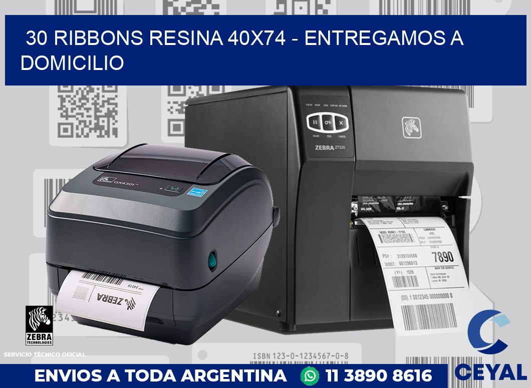 30 Ribbons resina 40x74 - entregamos a domicilio