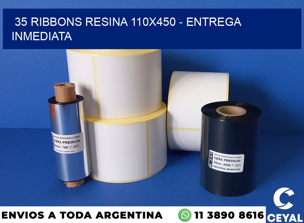 35 Ribbons resina 110×450 – Entrega inmediata