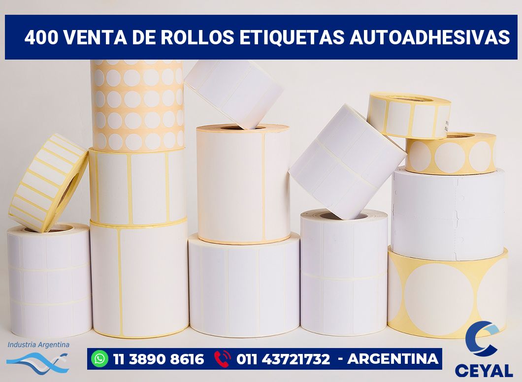 400 Venta de rollos etiquetas autoadhesivas