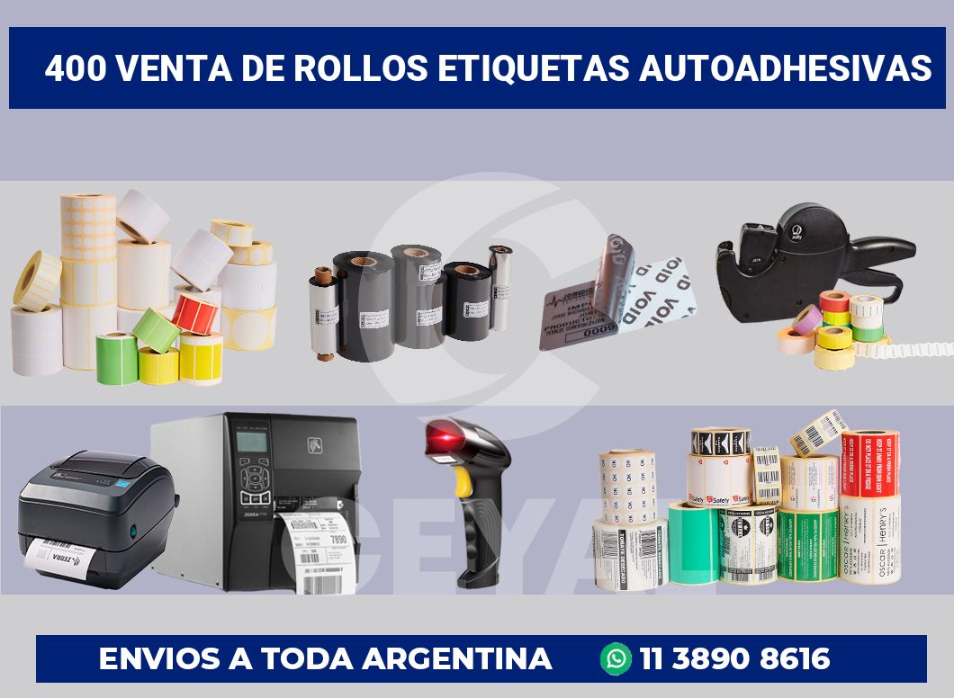 400 Venta de rollos etiquetas autoadhesivas