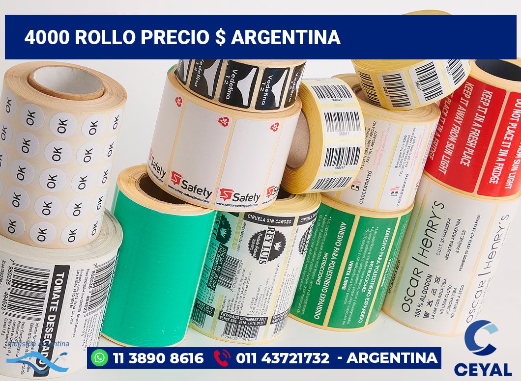 4000 Rollo precio $ argentina