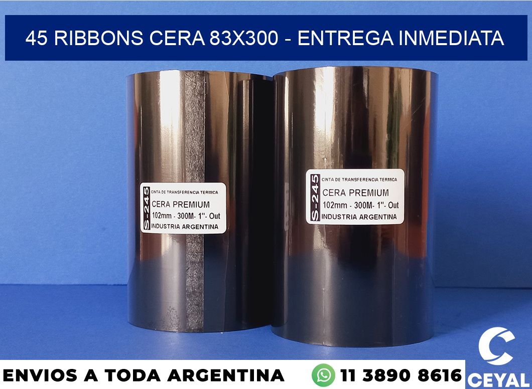 45 Ribbons cera 83×300 – Entrega inmediata