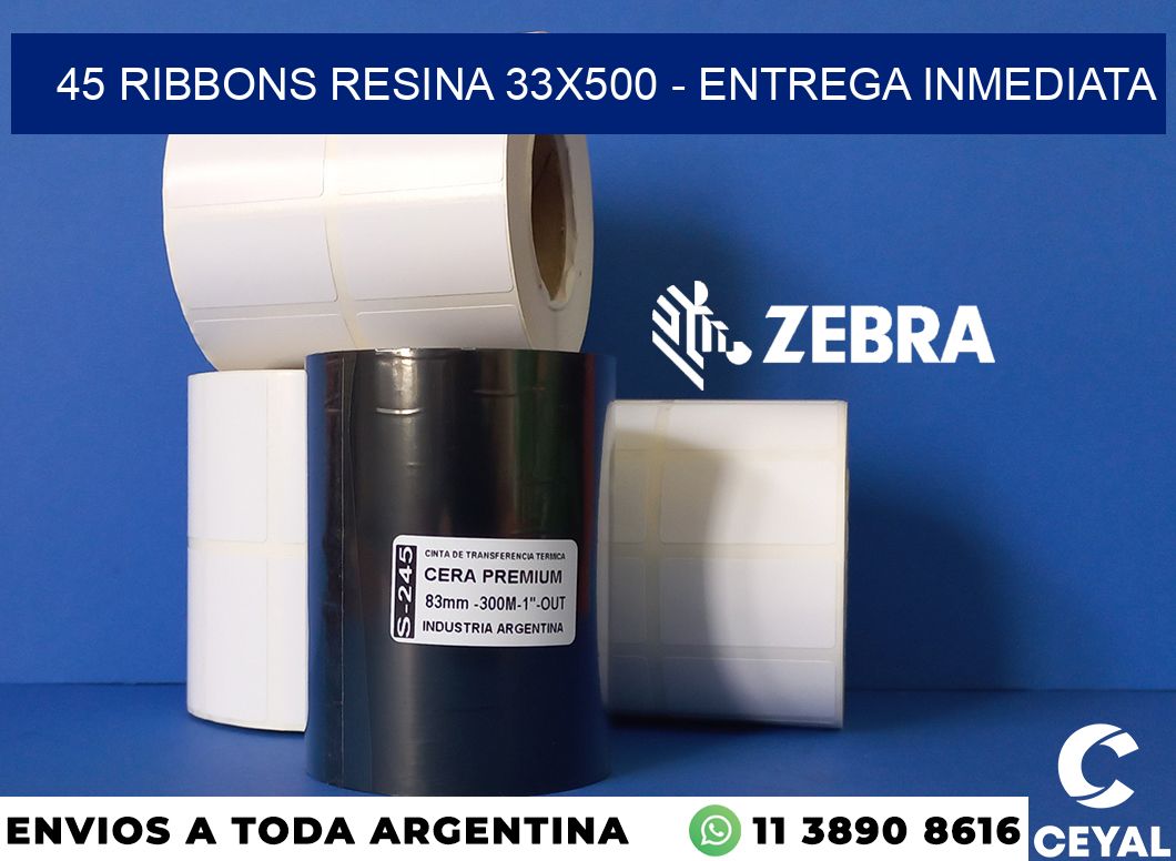 45 Ribbons resina 33x500 - Entrega inmediata