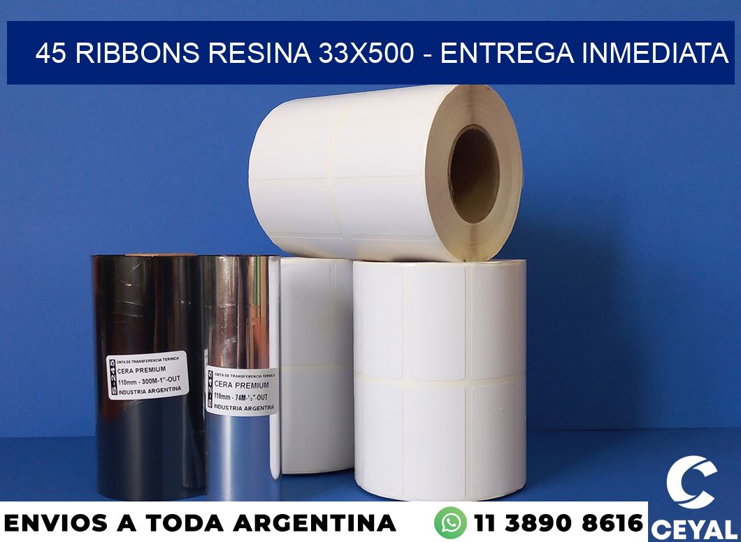 45 Ribbons resina 33×500 – Entrega inmediata