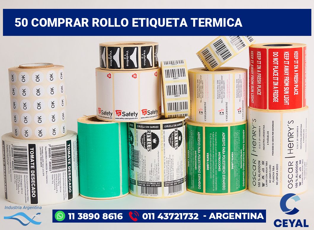 50 Comprar rollo etiqueta termica