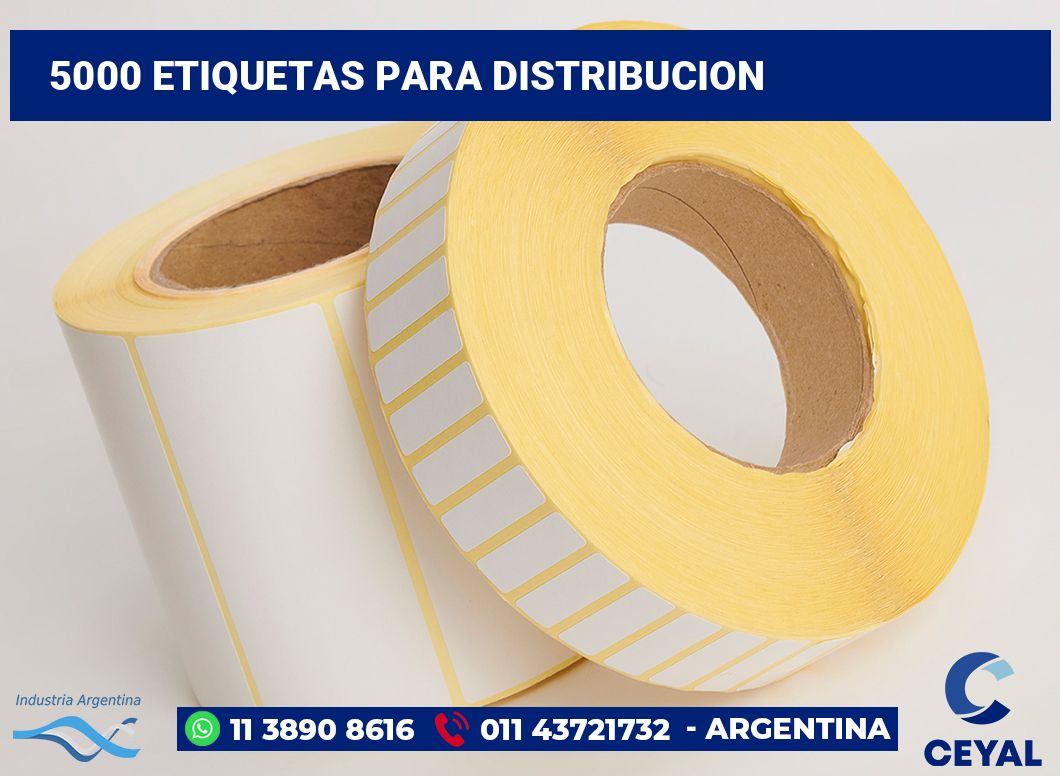 5000 Etiquetas para distribucion