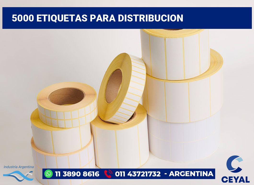 5000 Etiquetas para distribucion