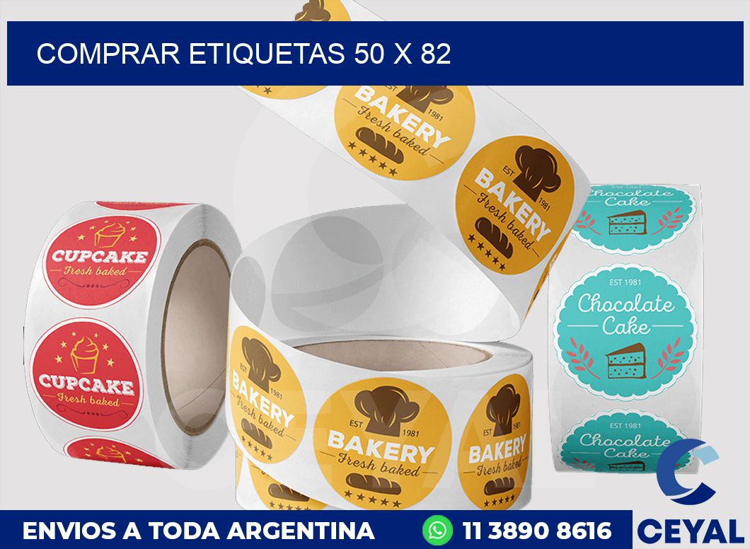 Comprar etiquetas 50 x 82
