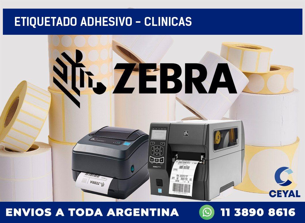 Etiquetado adhesivo – clinicas