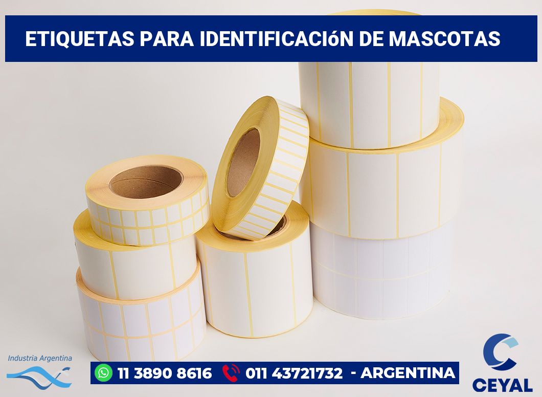 Etiquetas para Identificación de Mascotas