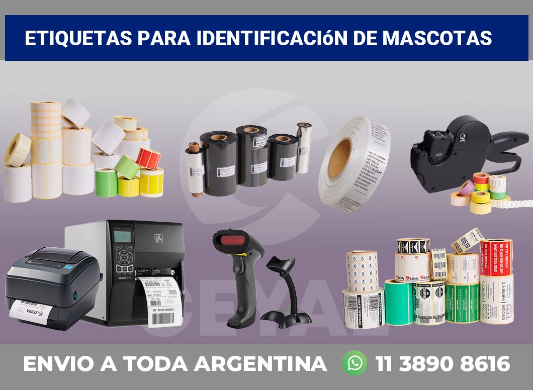 Etiquetas para Identificación de Mascotas