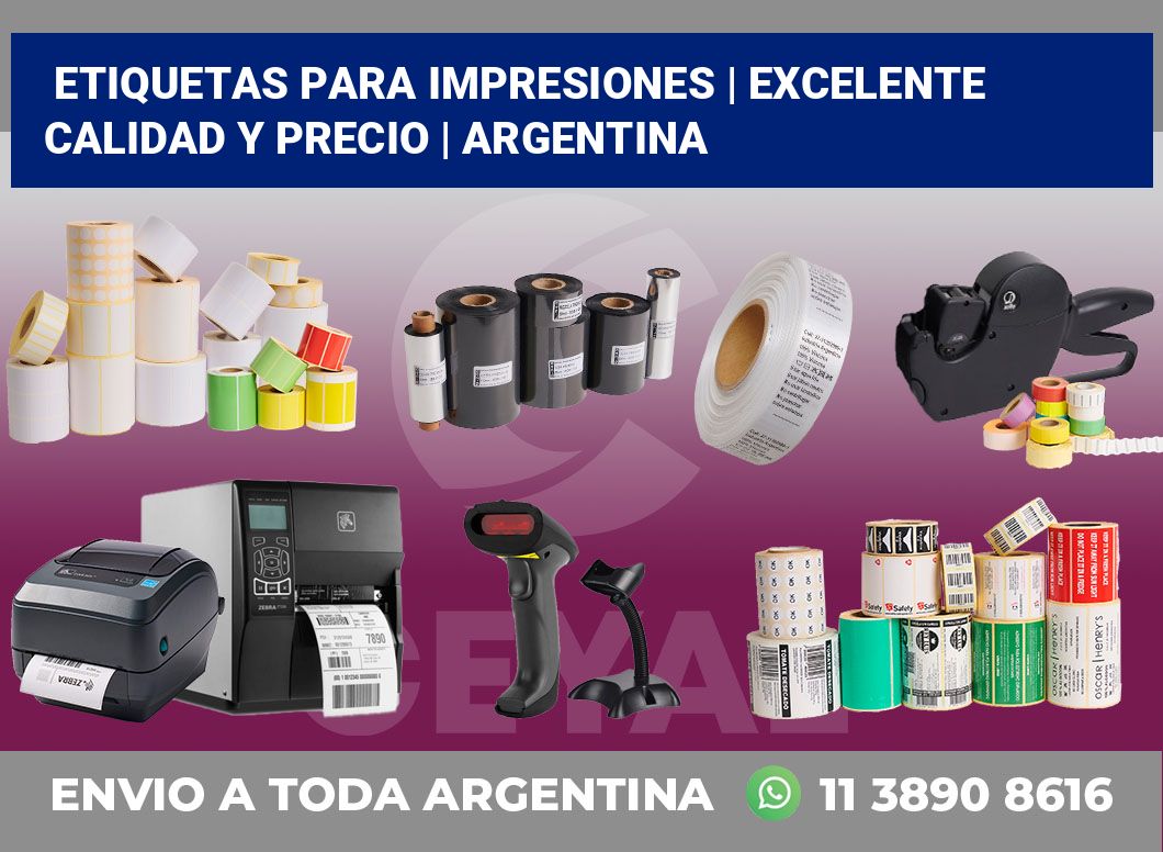 Etiquetas para impresiones | Excelente calidad y precio | Argentina