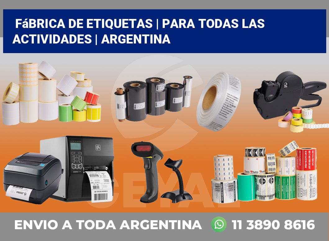 Fábrica de etiquetas | Para todas las actividades | Argentina