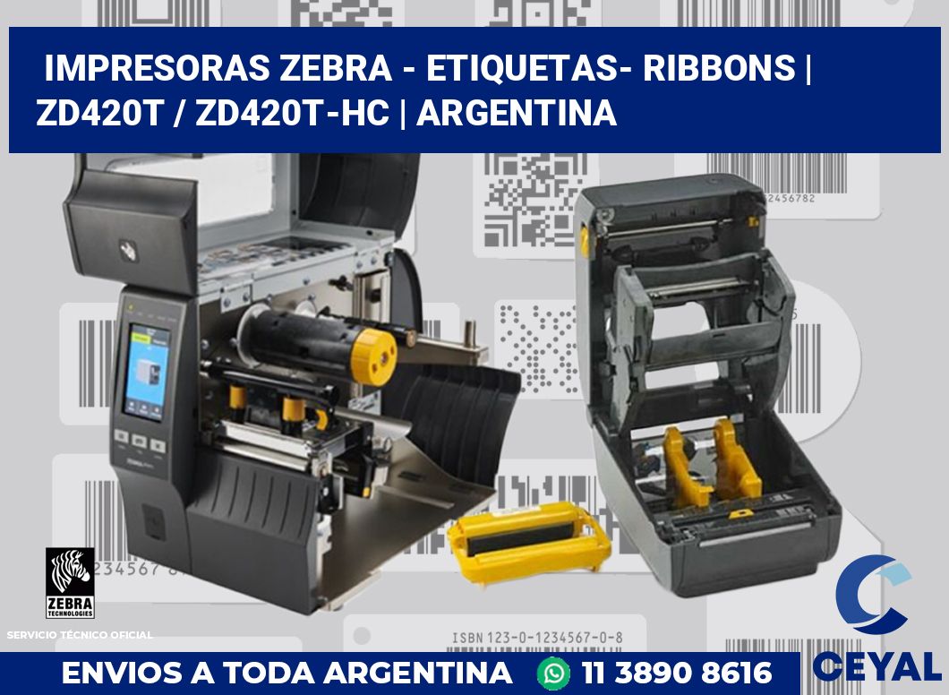 Impresoras Zebra - Etiquetas- Ribbons | ZD420t / ZD420t‑HC | Argentina