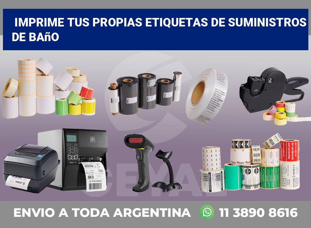 Imprime tus Propias Etiquetas de Suministros de Baño