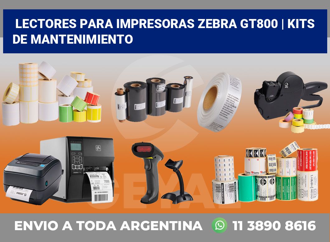 Lectores para impresoras Zebra GT800 | Kits de mantenimiento